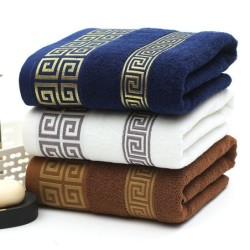 Luksuriøst bade-/strandhåndklæde - tyrkisk broderi - bomuld