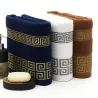 Serviette de bain/plage luxueuse - broderie turque - coton