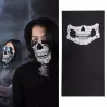 Maschera per il viso stampata con teschio - passamontagna