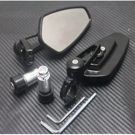 Universal aluminum motorcycle bar-end mirrorsMirrors