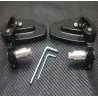 Rétroviseurs de guidon de moto universels en aluminium