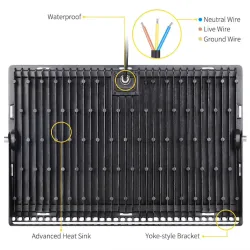 Projecteur LED - réflecteur - ultra fin - étanche IP65 - 150W - 200W - 500W - 110V / 220V