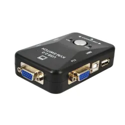 KVM-svitsj - splitter - 2 porter - USB 2.0 - 1920*1440 VGA SVGA