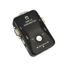 KVM-svitsj - splitter - 2 porter - USB 2.0 - 1920*1440 VGA SVGA