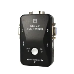 KVM switcher - splitter - 2 port - USB 2.0 - 1920*1440 VGA SVGACables