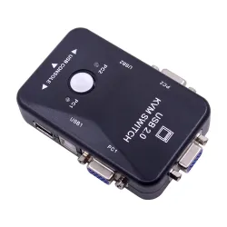 KVM-svitsj - splitter - 2 porter - USB 2.0 - 1920*1440 VGA SVGA