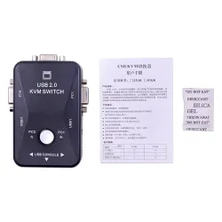KVM switcher - splitter - 2 port - USB 2.0 - 1920*1440 VGA SVGACables