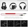 Professionele DJ-studiohoofdtelefoon - bekabelde stereoheadset - met microfoonOor- & hoofdtelefoons
