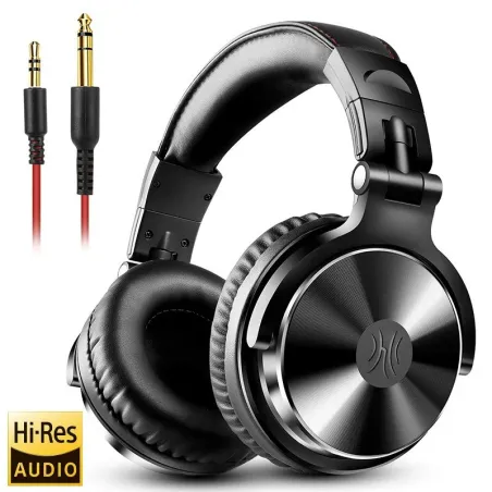Profesjonelle DJ-studiohodetelefoner - kablet stereoheadset - med mikrofon