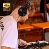 Profesjonelle DJ-studiohodetelefoner - kablet stereoheadset - med mikrofon