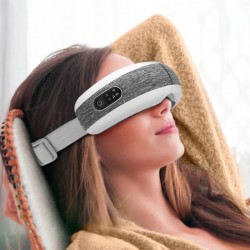 Massageador ocular inteligente - compressão de ar aquecido - olhos cansados - olheiras - massagem - relaxamento - Bluetooth