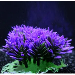 Künstliche Kunststoffpflanze - lila Blume - Aquariumdekoration