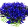 Plante artificielle en plastique - fleur violette - décoration d'aquarium
