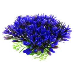 DecoracionesPlanta artificial de plástico - flor morada - decoración del acuario