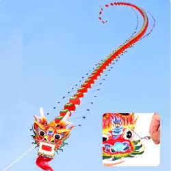 Dragon chinois traditionnel - cerf-volant - 7m
