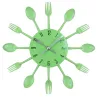 RelojesReloj de pared moderno - con cubiertos de cocina.