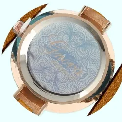Pulseira de couro multicamadas com relógio