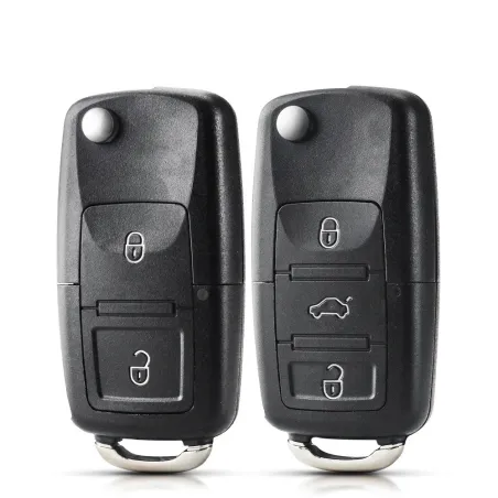 Estojo para chave remota de 2 / 3 botões - concha - para Volkswagen / SEAT / Skoda
