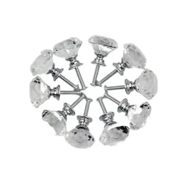 Decorative furniture knob - handle - drawer - wardrobe - crystal diamond - 30mmFurniture
