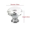 Decorative furniture knob - handle - drawer - wardrobe - crystal diamond - 30mmFurniture