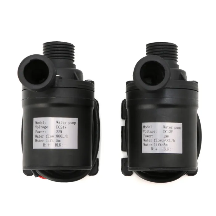 Vattencirkulation dränkbar pump - borstlös motor - 12V - 24V - 800LH - 5m