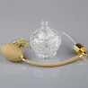 Flacon de parfum en verre - avec atomiseur vintage - vaporisateur à pompe - 80 ml