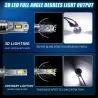 Ampoule de phare Mini H7 LED 250W CSP - 320000lm - ampoules à diodes auto - H7 Turbo LED - 12V - 6500K