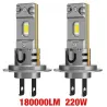 Ampoule de phare Mini H7 LED 250W CSP - 320000lm - ampoules à diodes auto - H7 Turbo LED - 12V - 6500K
