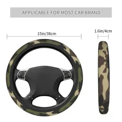 Couvre volant de voiture antidérapant - imprimé camouflage
