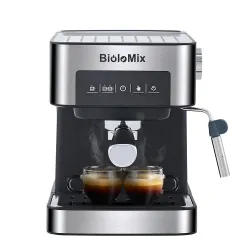 BioloMix - kaffetraktermaskin - for espresso / cappuccino / latte / mokka - med melkeskummer - 20 Bar