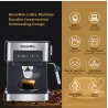 BioloMix - macchina per caffè - per espresso/cappuccino/latte/moca - con montalatte - 20 Bar
