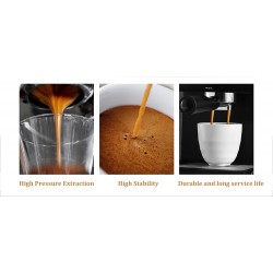 BioloMix - kaffemaskine - til espresso / cappuccino / latte / mokka - med mælkeskummer - 20 Bar