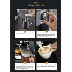 BioloMix - macchina per caffè - per espresso/cappuccino/latte/moca - con montalatte - 20 Bar