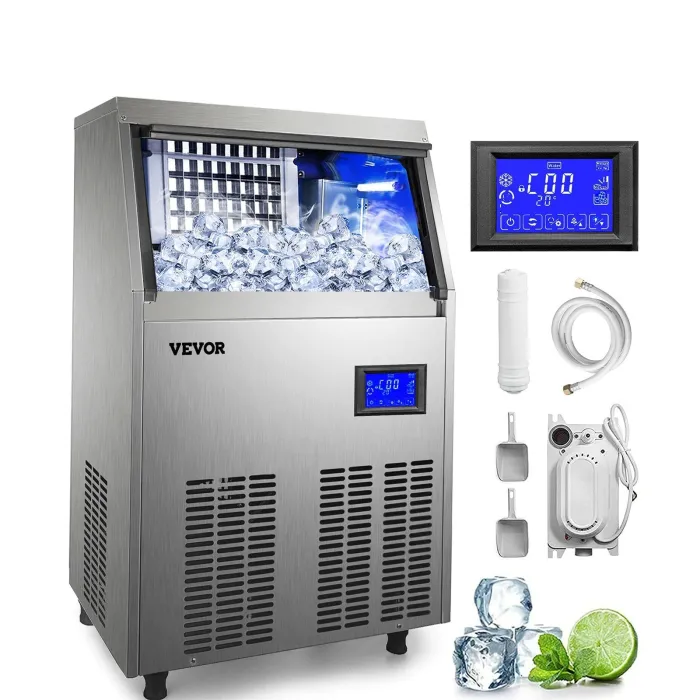 Professionele ijsblokjesmachine - elektrische machine - automatische reinigingKeuken