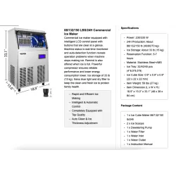 Machine à glaçons professionnelle - machine électrique - nettoyage automatique