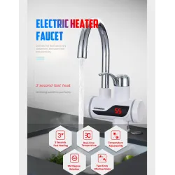Grifos de cocinaGrifo con calentador de agua instantáneo eléctrico.
