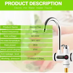 Robinet avec chauffe-eau instantané électrique
