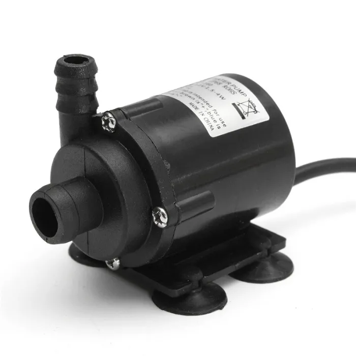 Mini bomba de água sem escovas - motor submersível - 800L/H 5m - 12V / 24V