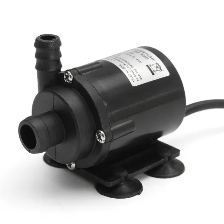 Mini bomba de água sem escovas - motor submersível - 800L/H 5m - 12V / 24V