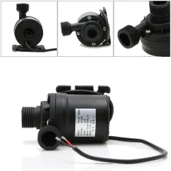 Mini brushless water pump - submersible motor - 800L/H 5m - 12V / 24VPumps
