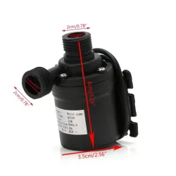 Mini pompe à eau brushless - moteur submersible - 800L/H 5m - 12V / 24V