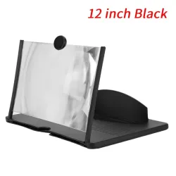 12 pouces / 14 pouces - Loupe d'écran de téléphone 3D - Amplificateur HD - avec support pliable