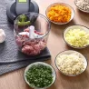 Trancheuse manuelle viande/légumes/fruits - hachoir multifonction
