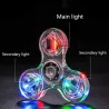 Luminous fidget spinner - transparent pattern - LED- glow in the darkFidget Spinner