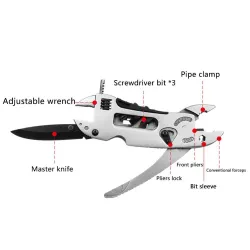 Multi-tool - adjustable wrench - pliers - stainless steelWrenches