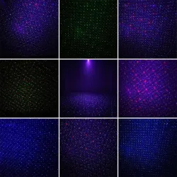 Moving static colourful dots / stars - Christmas laser light - projector - waterproofProjectors