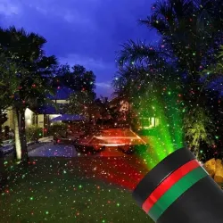 Moving static colourful dots / stars - Christmas laser light - projector - waterproofProjectors