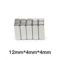N35 - neodyymimagneetti - vahva lohko - 12 * 4 * 4mm - 10 kappaletta