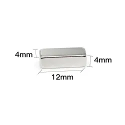 N35 - neodymium magnet - strong block - 12 * 4 * 4mm - 10 piecesN35