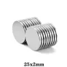 N35N35 - imán de neodimio - disco redondo fuerte - 25 * 2 mm - 10 piezas
